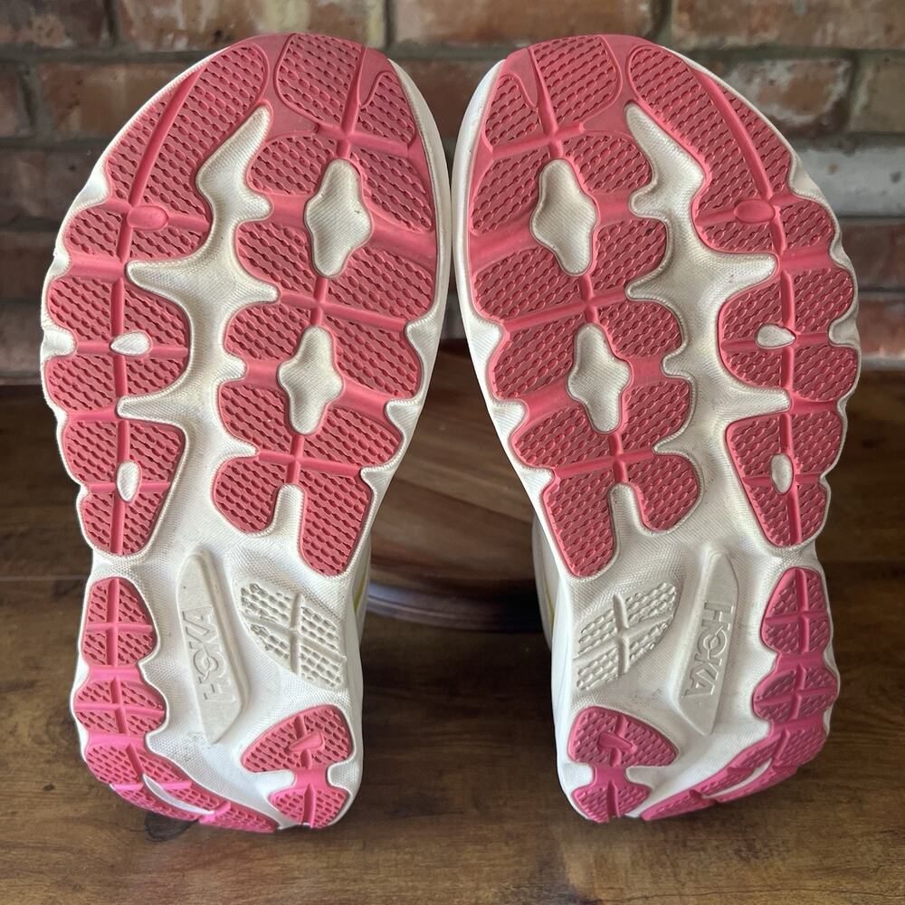 Hoka One One Gaviota 6 Womens 11 Cream Yellow Max Cushion Running Shoes Sneakers - Picture 14 of 16